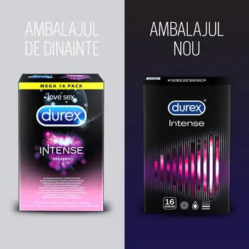 Durex Intense Orgasmic Condoms, 16 pieces