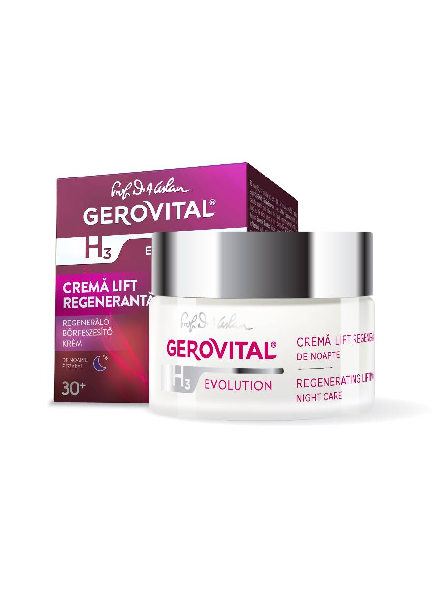 Gerovital H3 Evolution Regenerating Night Lift Cream, 50ML