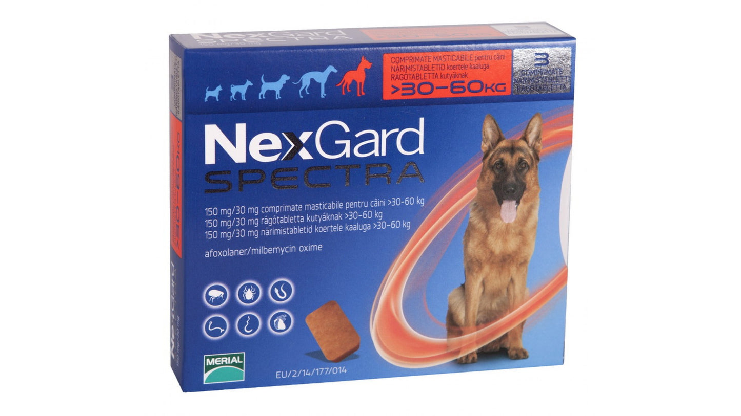 NexGard Spectra XL (30 - 60 kg), 3 tablets