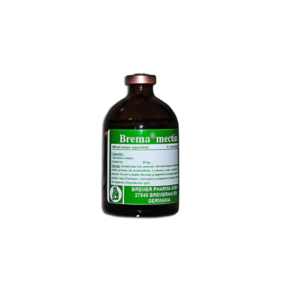 BREMAMECTIN Ivemectin 1% Rogna Vermifugo Bovini,ovini,suini 250g