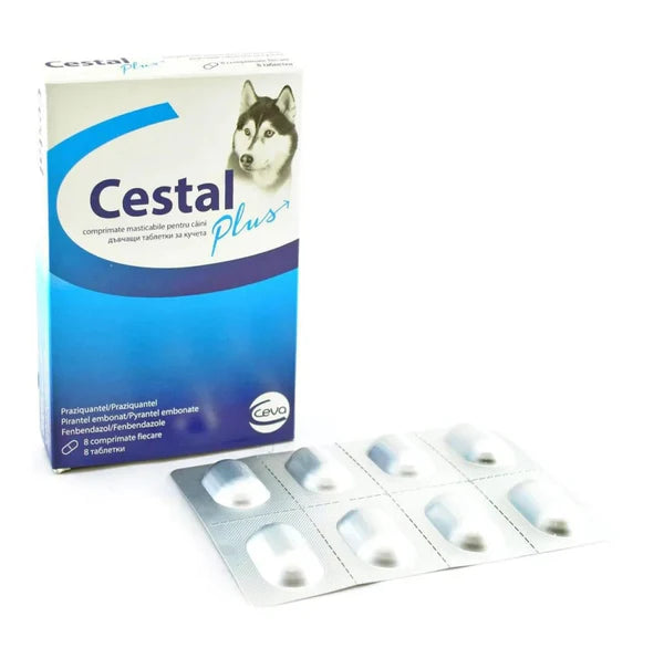 Cestal Plus Dog Flavour, 8 tablets - domestic antiparasitic for dogs