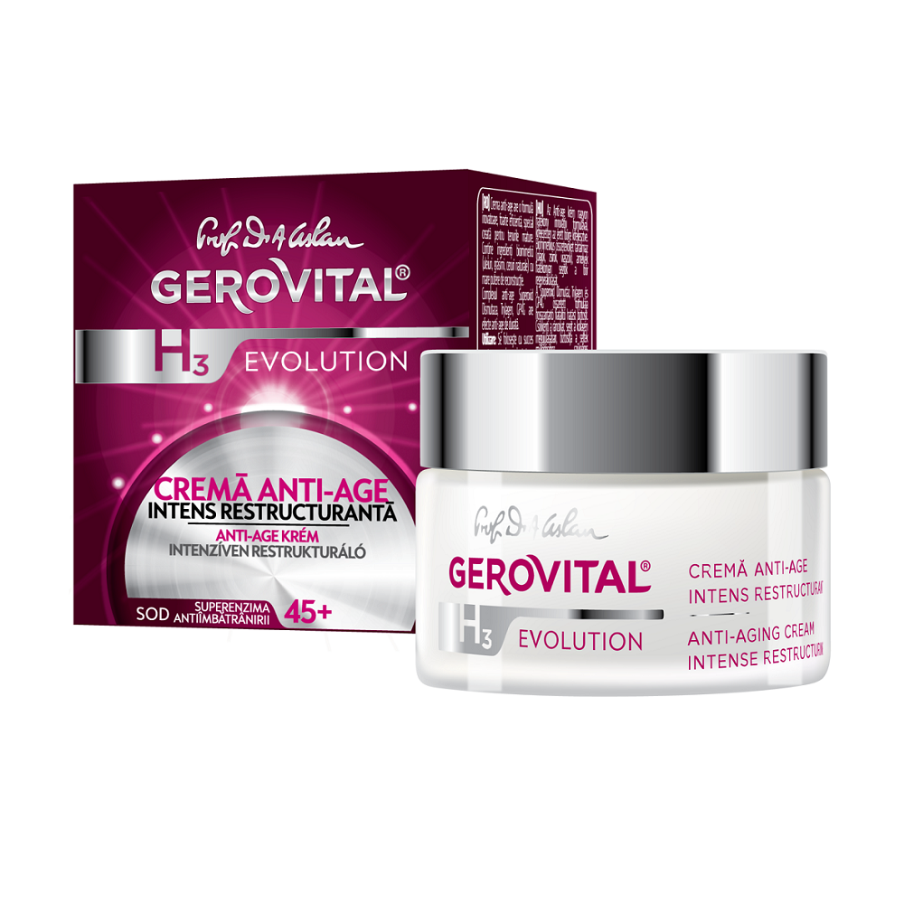 Gerovital H3 Evolution Intense restructuring anti-age cream, 50ML