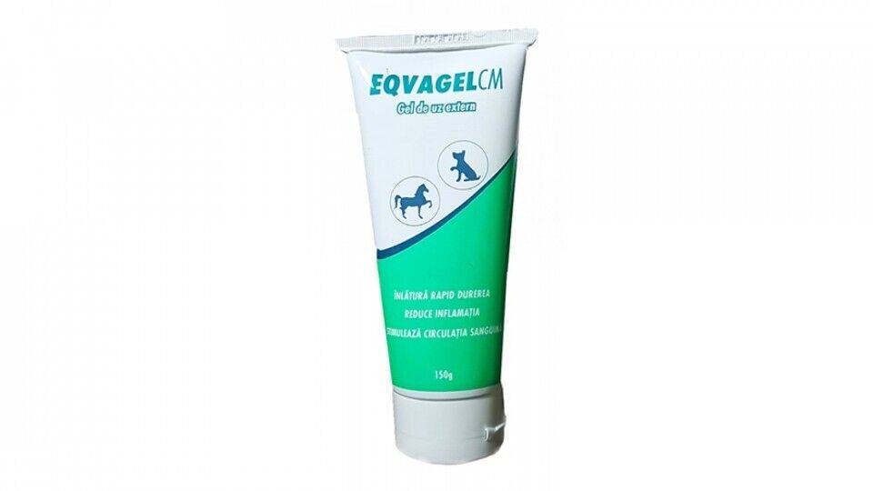 EQVAGEL CM 150g - gel antiseptic ,antipruritic revulsive anti-inflamatory for Dogs & Horses