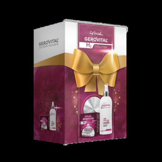 Gerovital H3 Evolution Gift Box: Anti-Wrinkle Cream 50ml and Micellar Water 150ml