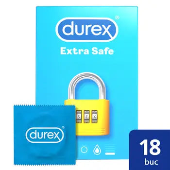 Condoms Extra Safe , 18 pieces, Durex