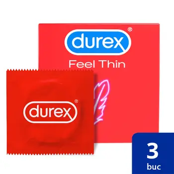 Durex Feel Thin condoms, 3 pieces