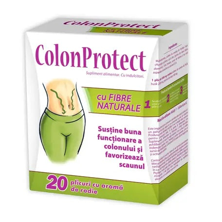 Colon Protect with natural fibers and pomegranate flavor, 20 sachets, Crushed