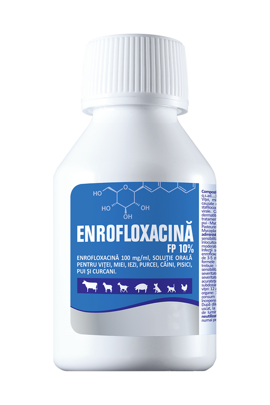 ENROFLOXACINA 10%- BAYTRIL - ORAL SOLUTION FOR CHICKENS , TURKEYS, PIGS, GOATS , SHEEP, BOVINS , DOGS ,CATS