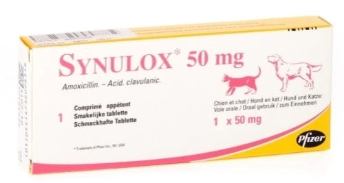 SYNULOX 50mg 10 pils For Dog and Cat Infections